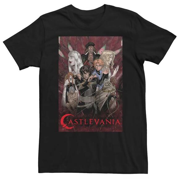 Castlevania Character Mashup Poster Tee Men’s - Picture 1 of 1